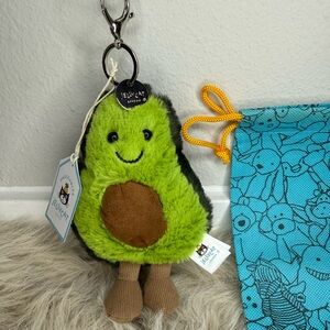 Jellycat Avocado Bag Charm with dust bag